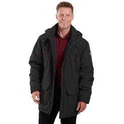 Bei rauem Klima bewährt: eine Jacke mit Regen-, Wind- und Kälteschutz!