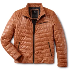 Cool und stimmig: Softes Leder im Stepp-Look