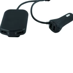Das USB-Ladegerät für Vorder- und Rücksitze