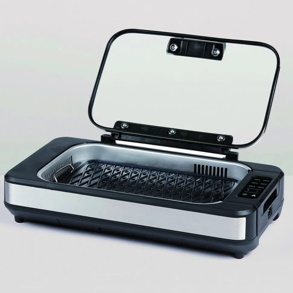 Der 2in1 Indoor-Grill-Alleskönner mit integriertem Rauchabzug