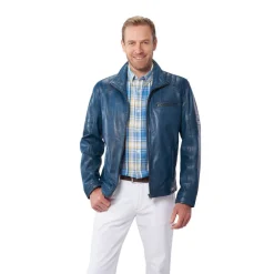 Diese Lederjacke ist Mode, wie man sie gern hat