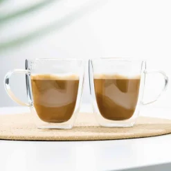 Doppelwandiges Kaffeeglas im 2er-Set