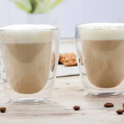 Doppelwandiges Kaffeeglas im 2er-Set