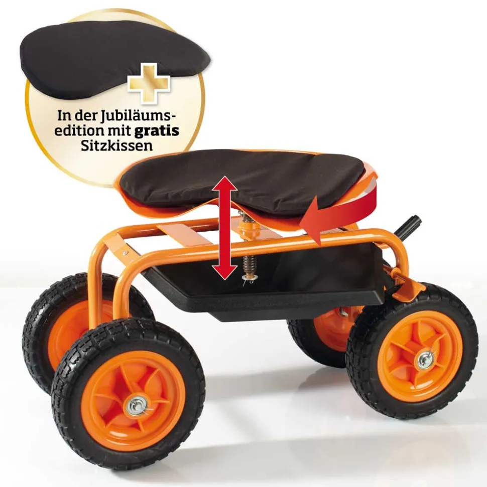 Ermüdungsfrei gärtnern – mit neuer Bremsfunktion!