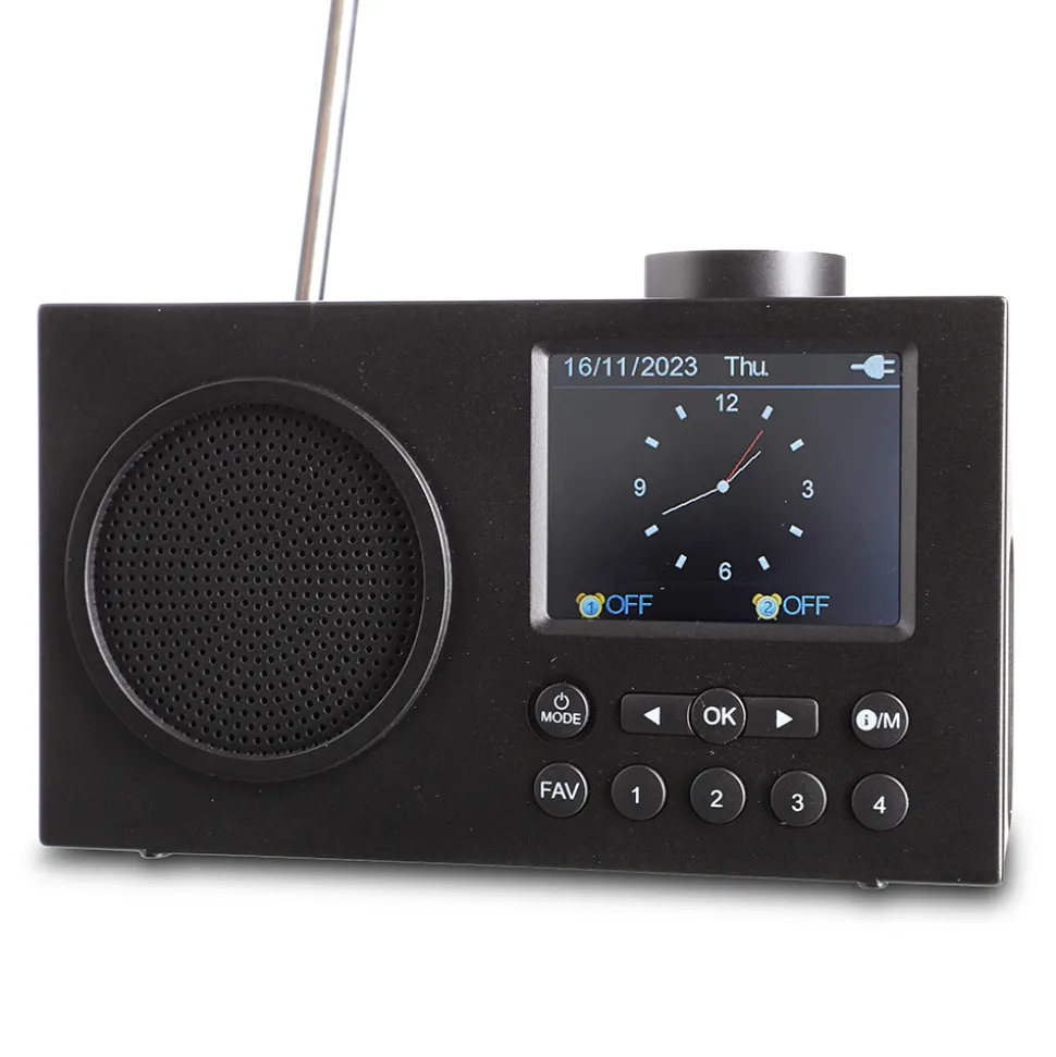 Farb-Display und klangstarke Lautsprecher – das noch bessere Digitalradio!