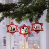 Holz-Baumschmuck im 3er-Pack