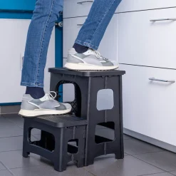 In 2 Schritten leichter und bequemer bis zu 43 cm mehr Höhenreichweite!