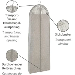 Kleidersack Balance 180 x 60 cm, 4er Set, atmungsaktiv