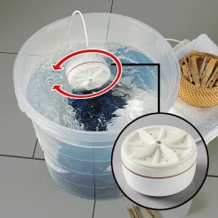 Macht aus jedem Eimer eine sparsame Waschmaschine