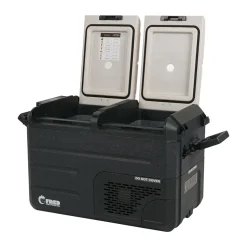 Mobile Kühl- und Gefriertruhe mit 2 Fächern