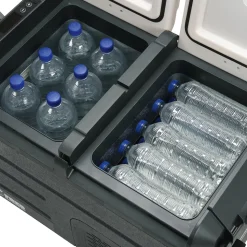 Mobile Kühl- und Gefriertruhe mit 2 Fächern