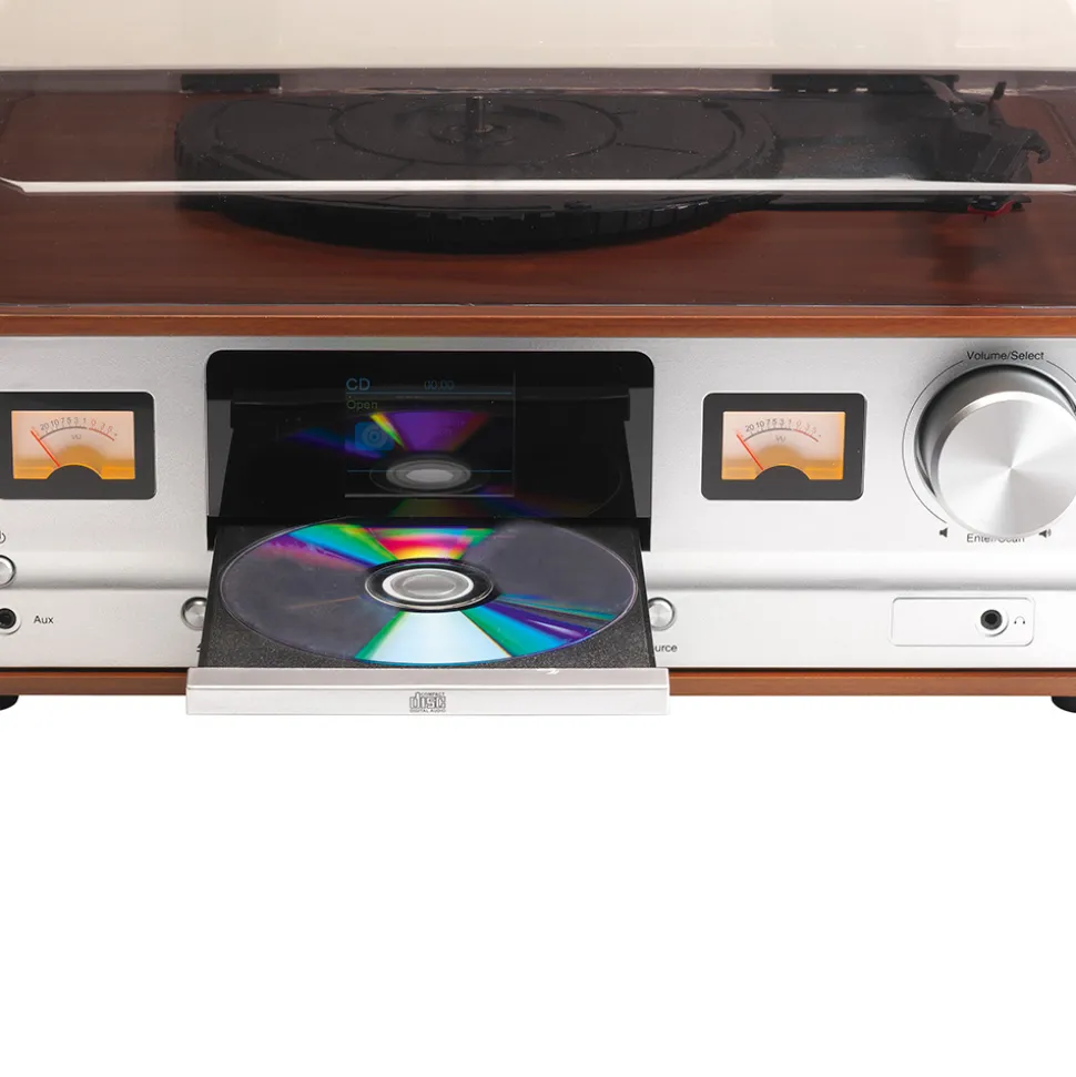 Moderne Technik im Retro-Design – mit vielfältigen Abspielmöglichkeiten!