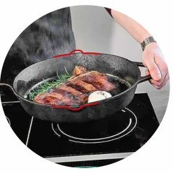 Robust wie ein Büffel: Diese Bratpfanne hält enorme Hitze aus.