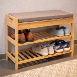 Schuhregal, Sitzgelegenheit, Flachtruhe – alles in einem!