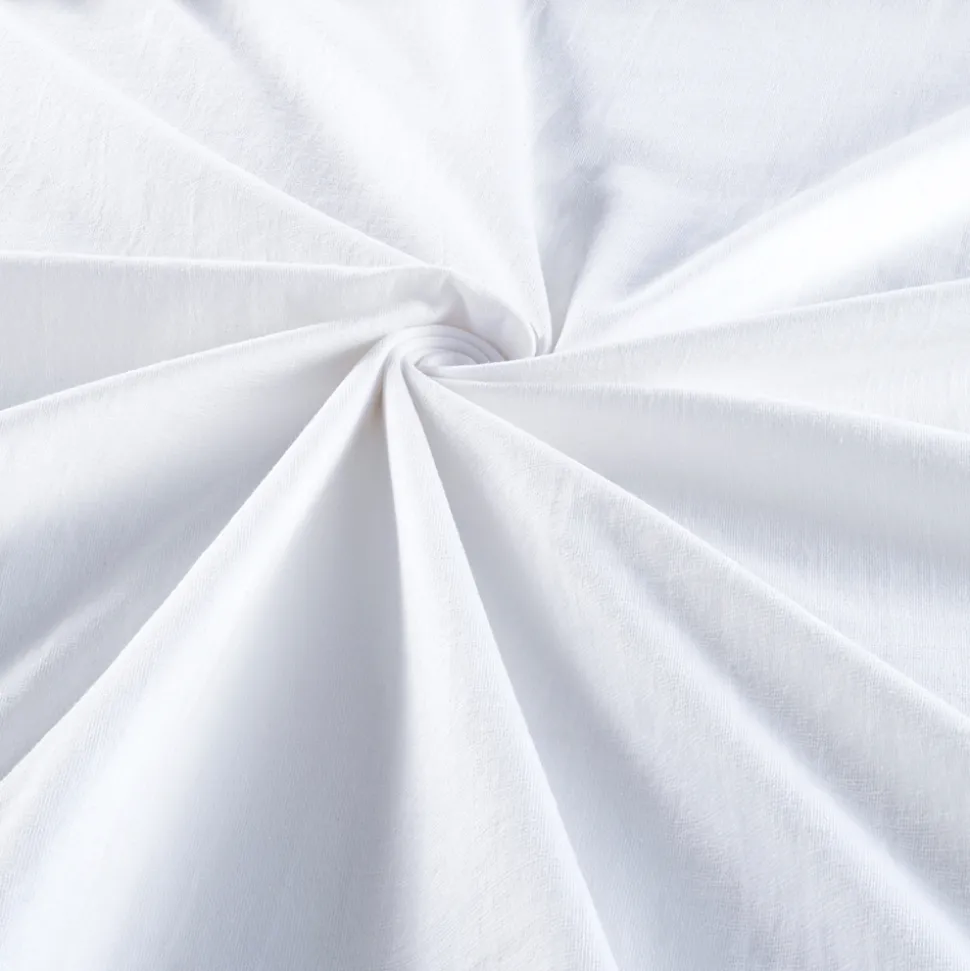 Spannbettlaken Jersey 100 x 200 Baumwolle/Elastan Weiß