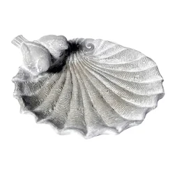 Zement-Vogeltränke in Fossil-Optik